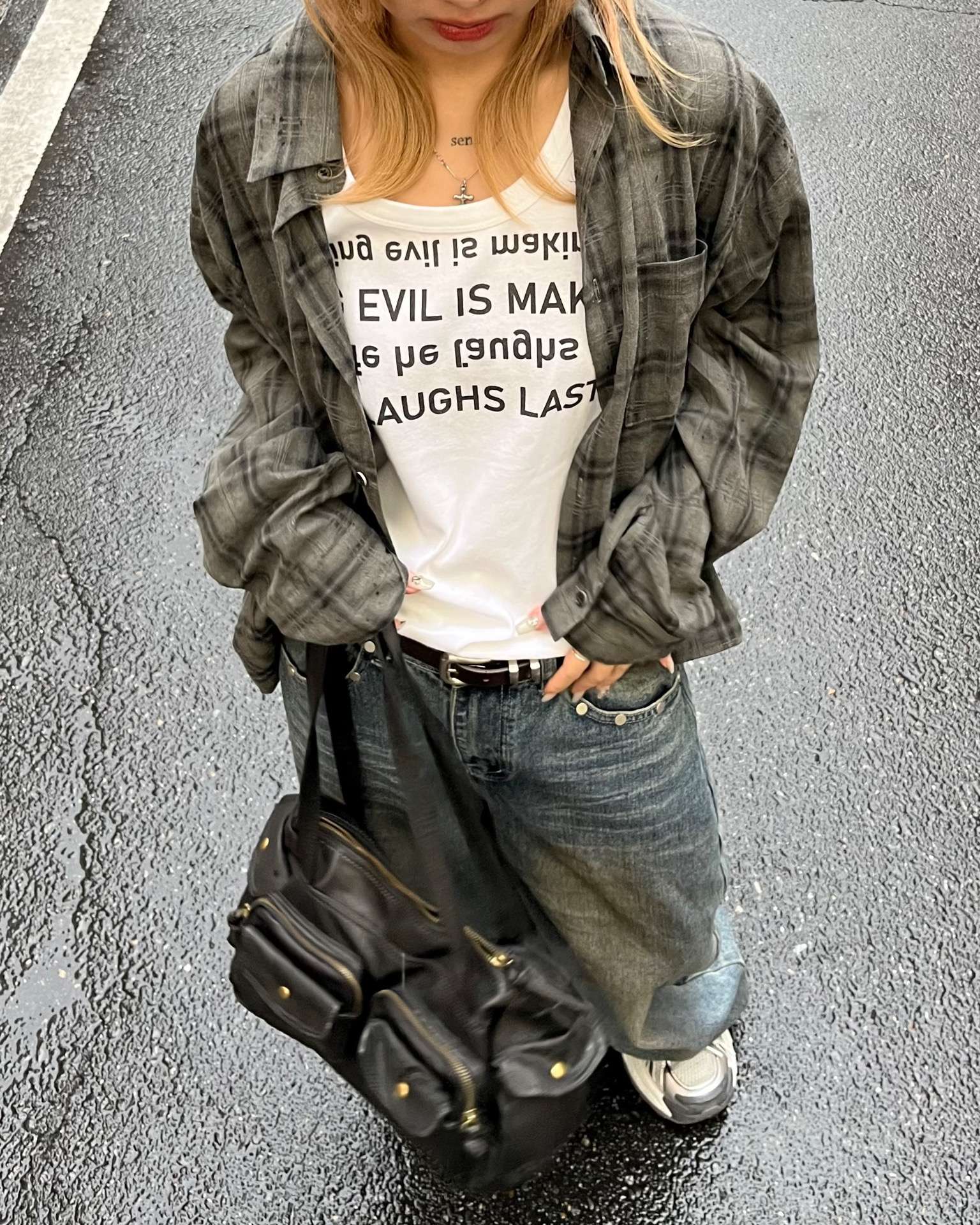 長袖ならではのレイヤードコーデ🍀